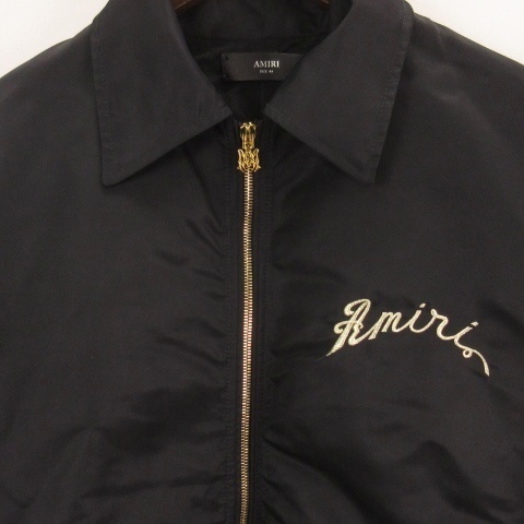 【中古】アミリ AMIRI Dragon Nylon Bomber ドラゴン刺繍 ナイロン ボンバー ジャケット ブルゾン 46 ブラック メンズ_2