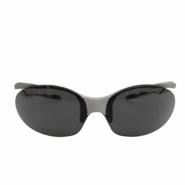 【中古】ナイキ NIKE サングラス ハーフリム イタリア製 グレー メンズ