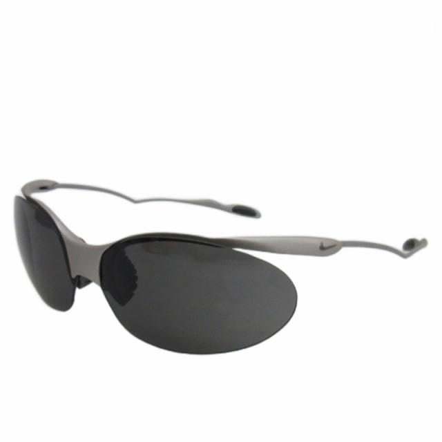 【中古】ナイキ NIKE サングラス ハーフリム イタリア製 グレー メンズ