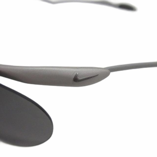 【中古】ナイキ NIKE サングラス ハーフリム イタリア製 グレー メンズ