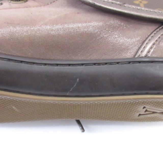 【中古】ルイヴィトン LOUIS VUITTON ブレアライン モノグラム スニーカー ハイカット レザー ブラウン 36 ■GY62 レディース_7