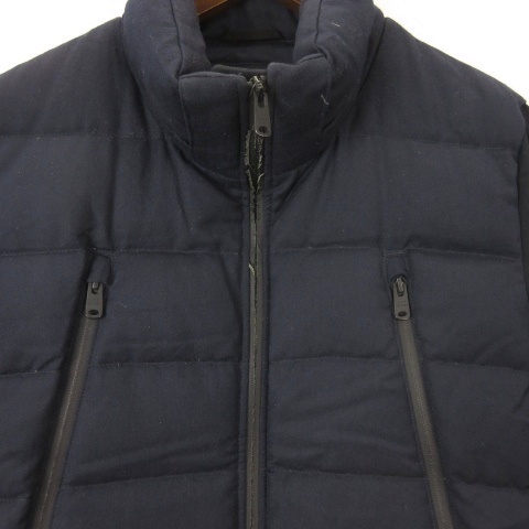【中古】タトラス TATRAS SPIAZZO ウール 切替 ダウンジャケット 3 ネイビー ■GY62 レディース_2