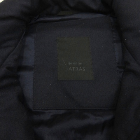 【中古】タトラス TATRAS SPIAZZO ウール 切替 ダウンジャケット 3 ネイビー ■GY62 レディース_6