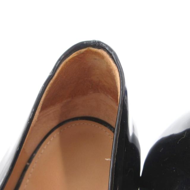 【中古】サルヴァトーレフェラガモ Salvatore Ferragamo ヴァラリボン パンプス ハイヒール オープントゥ 7.5 黒_7