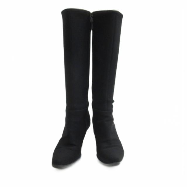 【中古】プラダスポーツ PRADA SPORT ロング ブーツ ブラック 38.5 ■GY62 レディース_1