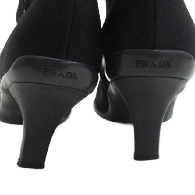 【中古】プラダスポーツ PRADA SPORT ロング ブーツ ブラック 38.5 ■GY62 レディース_6