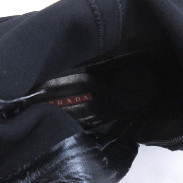 【中古】プラダスポーツ PRADA SPORT ロング ブーツ ブラック 38.5 ■GY62 レディース_7