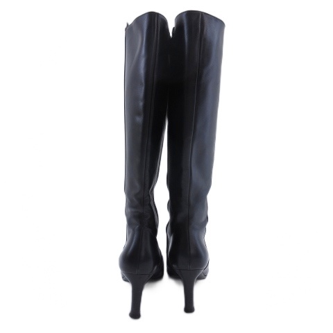 【中古】サルヴァトーレフェラガモ Salvatore Ferragamo ロングブーツ レザー ブラック 6 23.5cm ■GY62 レディース_3