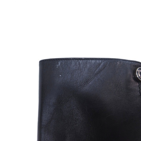 【中古】サルヴァトーレフェラガモ Salvatore Ferragamo ロングブーツ レザー ブラック 6 23.5cm ■GY62 レディース_5