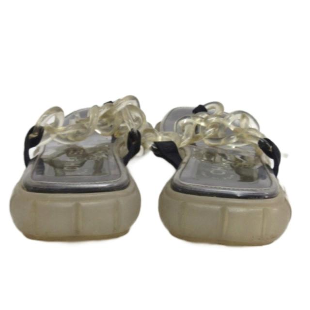 【中古】シャネル CHANEL ココマーク チェーン サンダル クリア系 ジャンク ■GY62 レディース_6