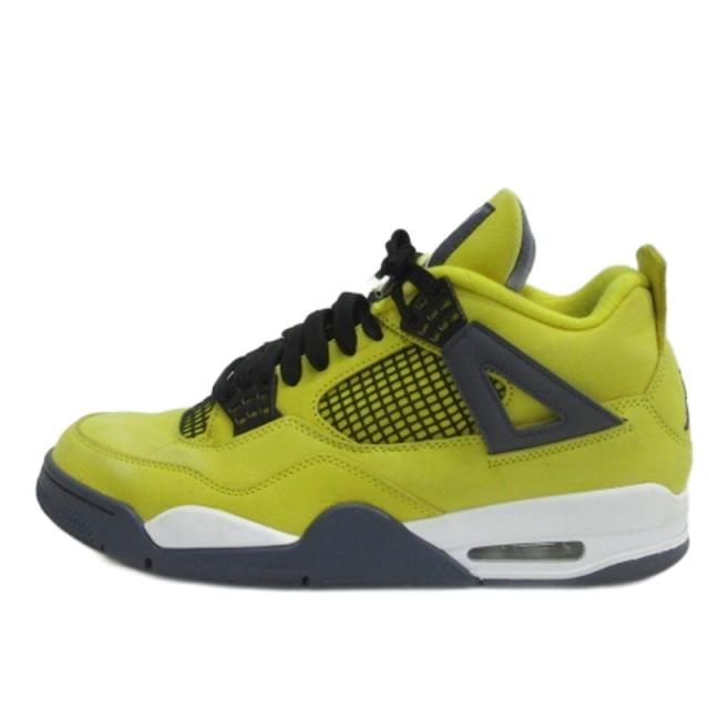 【中古】ナイキ NIKE AIR JORDAN 4 TOUR YELLOW エアジョーダン4 スニーカー CT8527-700 28cm メンズ