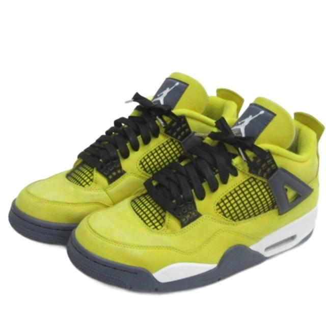 【中古】ナイキ NIKE AIR JORDAN 4 TOUR YELLOW エアジョーダン4 スニーカー CT8527-700 28cm メンズ_1