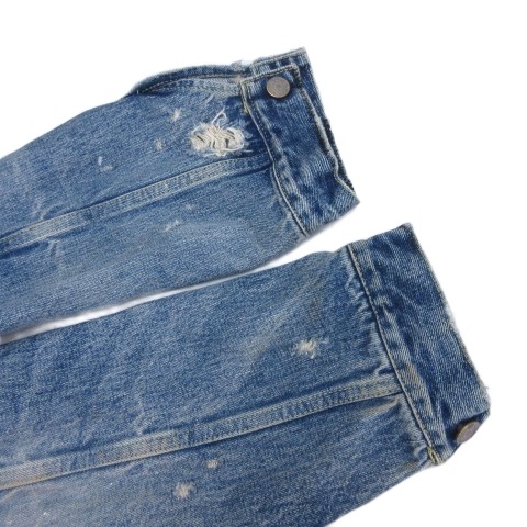 【中古】サプール SAPEur デニム ダメージ ジャケット L インディゴ_3