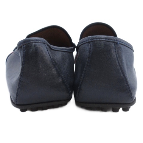 【中古】グッチ GUCCI シャリーライン ドライビングシューズ ブラック 7.5 ■GY62 メンズ