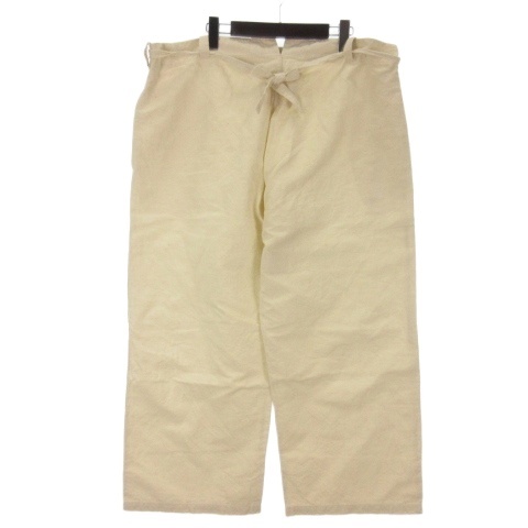 【中古】フランス軍 ホスピタル パンツ リネン ホワイト メンズ