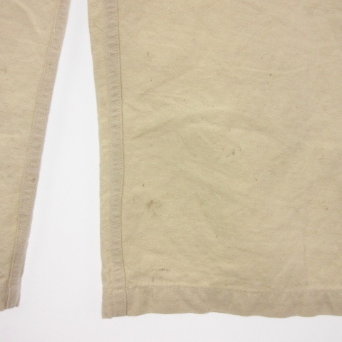 【中古】フランス軍 ホスピタル パンツ リネン ホワイト メンズ_4