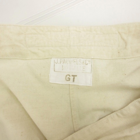【中古】フランス軍 ホスピタル パンツ リネン ホワイト メンズ_5