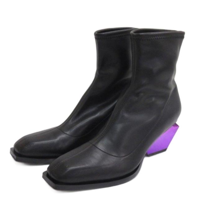 【中古】ユナイテッドヌード UNITED NUDE ショート ブーツ ブラック 36 ■GY62 レディース