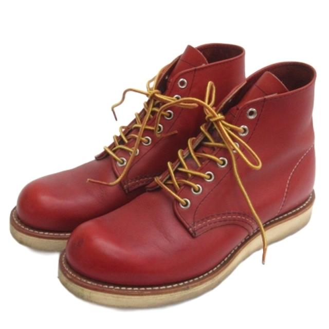 【中古】レッドウィング REDWING 復刻犬タグ アイリッシュセッター ブーツ 8166 ブラウン系 25.5cm メンズ