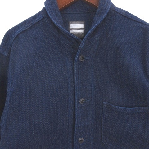 【中古】桃太郎ジーンズ MOMOTARO JEANS ドビー カバーオール ジャケット 42 インディゴ メンズ_2