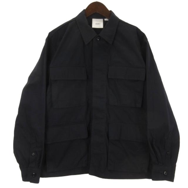 【中古】ダブルタップス WTAPS JMOD / LS / NYCO. WEATHER. CORDURA ファティーグシャツ ジャケット 261WVDT-SHM02 ネイビー 2 メンズ