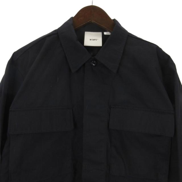 【中古】ダブルタップス WTAPS JMOD / LS / NYCO. WEATHER. CORDURA ファティーグシャツ ジャケット 261WVDT-SHM02 ネイビー 2 メンズ_1
