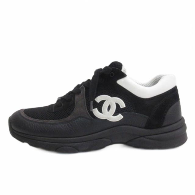 【正規品】美品 シャネル CHANEL ココマーク メッシュ スニーカー 35 中古】シャネル CHANEL ココマーク メッシュ スニーカー G38299