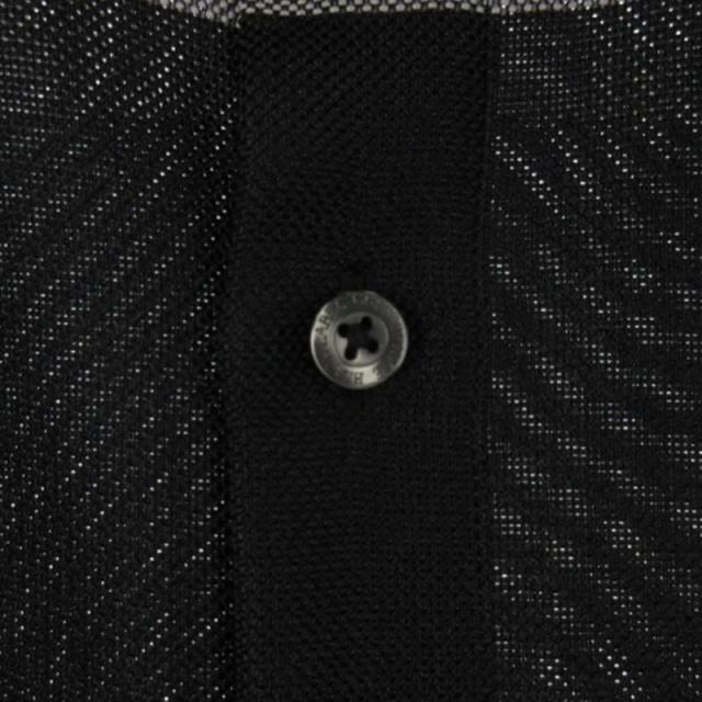 【中古】ブラックレーベルクレストブリッジ BLACK LABEL CRESTBRIDGE チェック シャツ メッシュ 半袖 ブラック ネイビー M メンズ_3