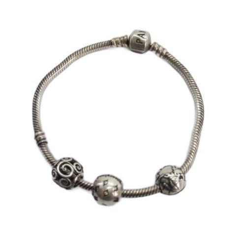 【中古】パンドラ PANDORA チャーム ブレスレット シルバー925 ディズニー メンズ レディース