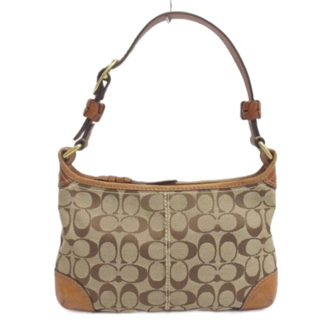 【中古】コーチ COACH シグネチャー ワンショルダー バッグ 11430 ブラウン系 レディース