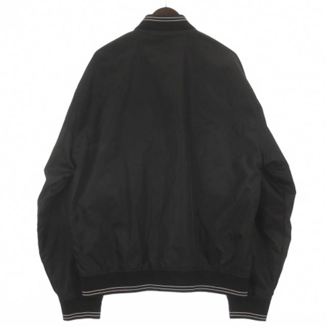 【中古】プラダ PRADA 23AW RE-NYLON 三角ロゴ ロゴプレート リバーシブル ブルゾン ジャケット ブラック グレー M_2