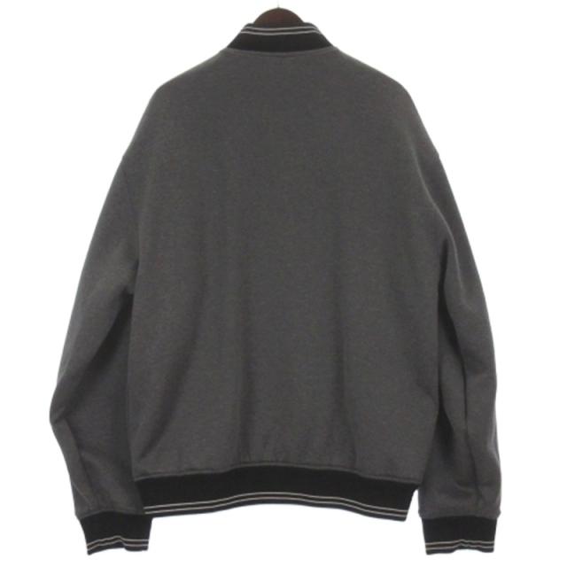 【中古】プラダ PRADA 23AW RE-NYLON 三角ロゴ ロゴプレート リバーシブル ブルゾン ジャケット ブラック グレー M_5