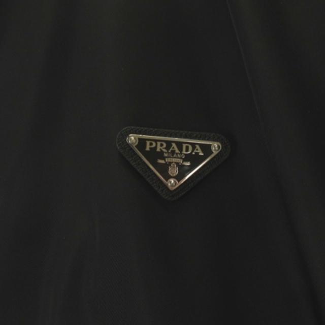 【中古】プラダ PRADA 23AW RE-NYLON 三角ロゴ ロゴプレート リバーシブル ブルゾン ジャケット ブラック グレー M_7