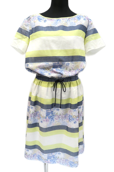 中古 ニューヨーカー Newyorker Blue ボーダー 花柄 半袖 ワンピース 11 レディースの通販はau Pay マーケット ブランド古着のベクトル