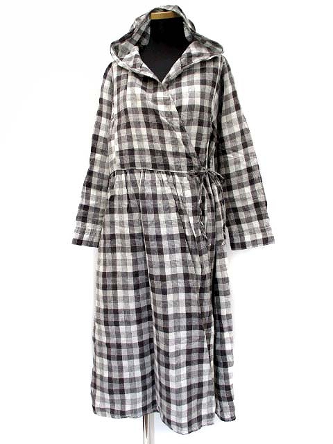 中古 スタディオクリップ Studio Clip Little Chings リネン チェック フーデット ラップワンピース 羽織 2wayの通販はau Pay マーケット ブランド古着のベクトル