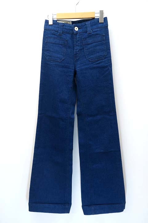 中古 スライ Sly Jeans デニム ワイドパンツ フレアー ジーンズ ブルー 0 レディースの通販はau Pay マーケット ブランド古着のベクトル