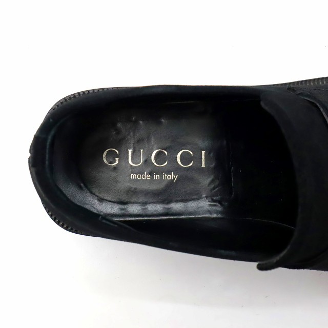 【中古】グッチ GUCCI イタリア製 1474 ヴィンテージ スエード メタルプレート ローファー 42 1/2E(27.5cm)｜au PAY  マーケット