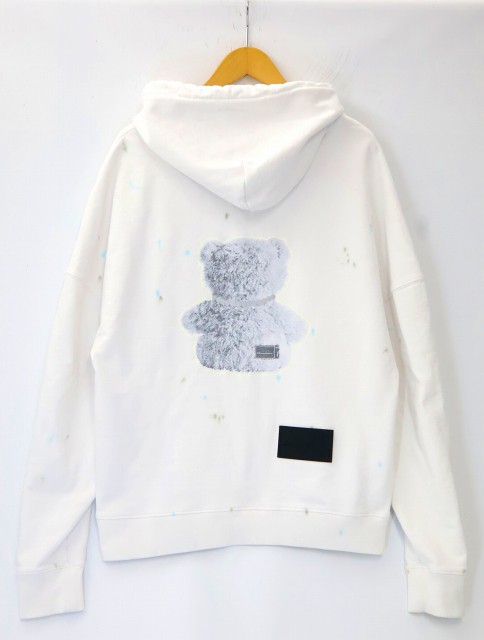 【中古】WE11DONE 2022SS NECKLACE TEDDY HOODIE ネックレス テディベア リフレクティブ スウェット パーカー  S｜au PAY マーケット