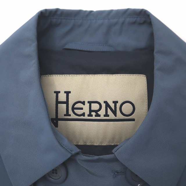 中古】ヘルノ HERNO 半袖 ナイロンツイル トレンチコート ジャケット