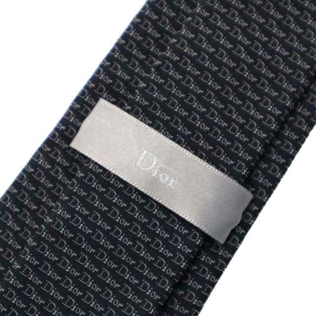 【中古】ディオールオム Dior HOMME イタリア製 総柄 ミニ ロゴ刺繍 シルク100％ ネクタイ メンズ｜au PAY マーケット