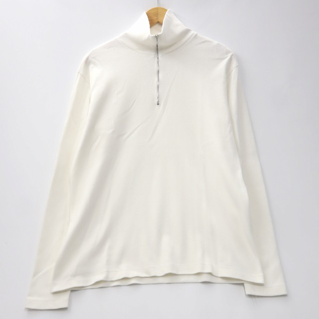 AURALEE HEAVY RIB HALF-ZIP L/S TEE - Tシャツ/カットソー(七分/長袖)