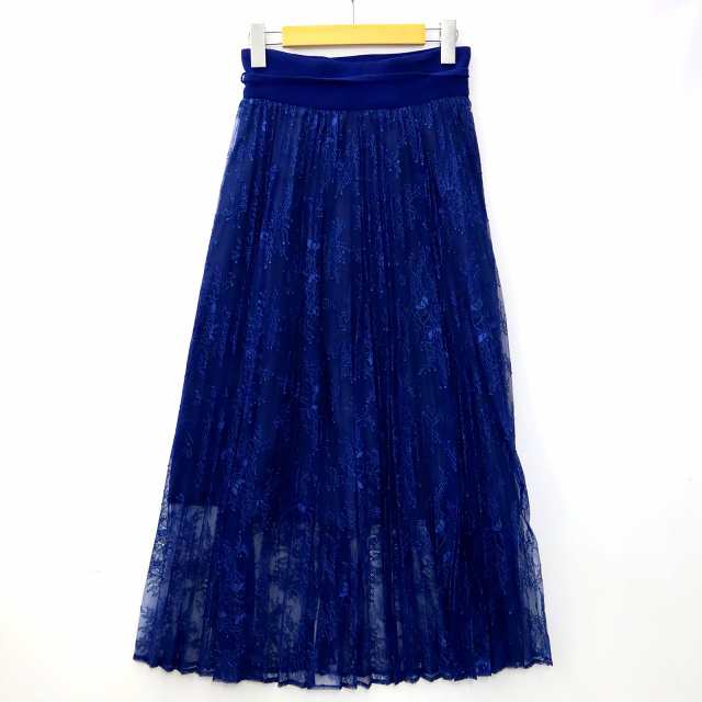 中古】マメクロゴウチ Mame Kurogouchi Lace Pleated Skirt 総レース