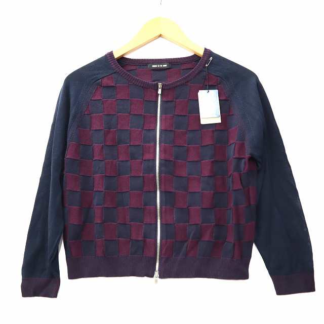 中古】未使用品 コムサデモード COMME CA DU MODE コットン ニット ジップアップ カーディガン レディースの通販はau PAY  マーケット ブランド古着のベクトル au PAY マーケット－通販サイト