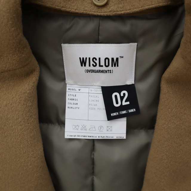 中古】WISLOM ウィズロム 16AW PASCAL OPERA ダウンライナーウール