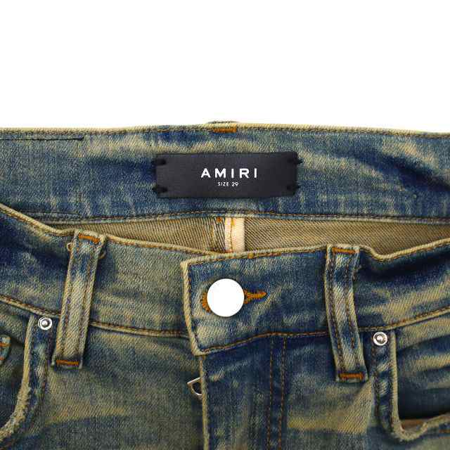 中古】アミリ AMIRI ヴィンテージ クラッシュ加工 蛇腹 バンダナ