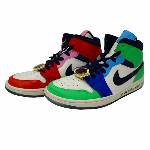 【中古】NIKE×Melody Ehsani CQ7629-100 WMNS AIR JORDAN 1 MID ウィメンズ エアジョーダン1 ミッド スニーカー 27cm