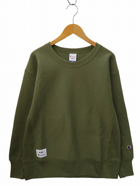 【中古】未使用品 WTAPS C NECK / CTN.CHAMPION.REVERSE WEAVE スウェット リバースウィーブ トレーナー M