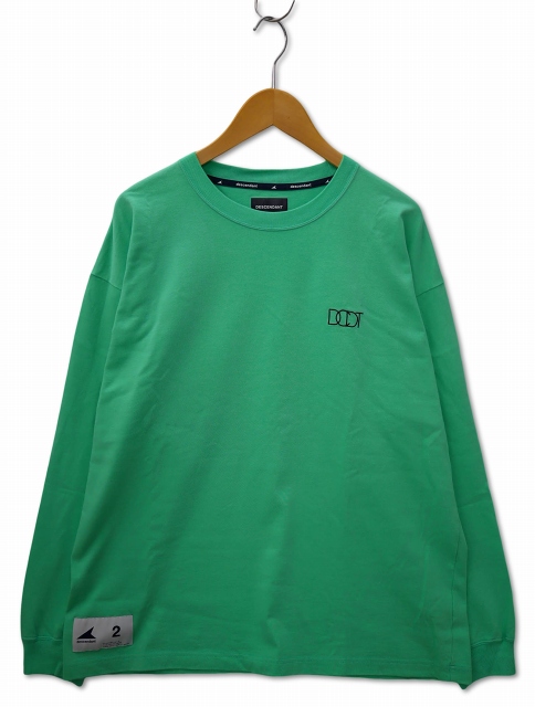 【中古】未使用品 ディセンダント PORT ORGANIC COTTON LS クルーネック ワンポイント刺繍 ロングスリーブ Tシャツ 2の通販は