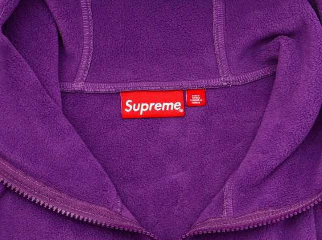 【中古】SUPREME Polartec Facemask Half Zip Hooded Sweatshirt フーディー プルオーバー フリース M