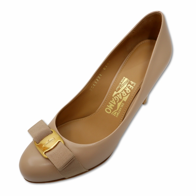 中古】サルヴァトーレフェラガモ Salvatore Ferragamo レザー ヴァラ 